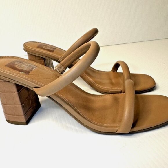 Dolce Vita Nude Minimalist Block Heel Sandals | Size 8 *see photos - Picture 3 of 16